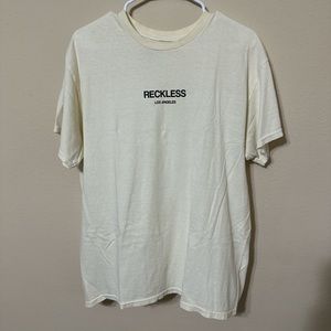 Beige Reckless Los Angeles tee